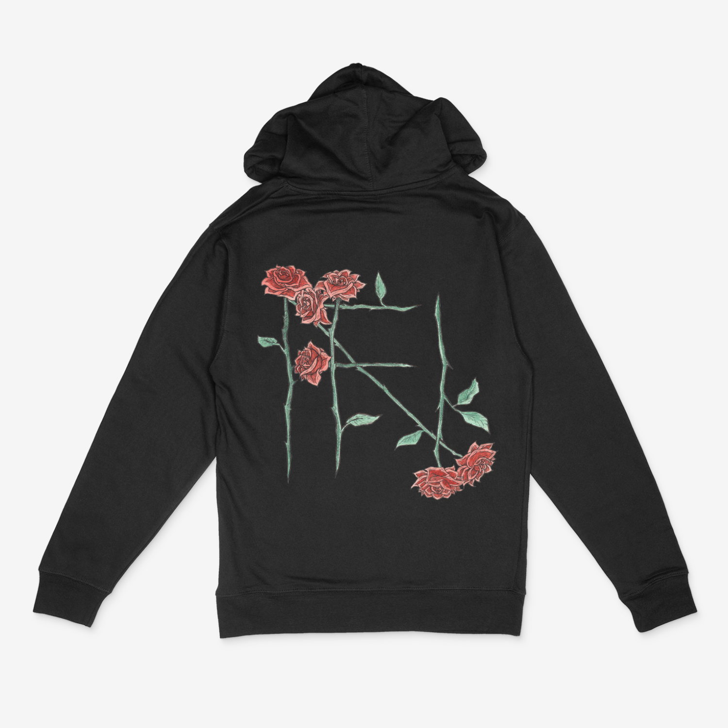 Rose clearance design hoodie