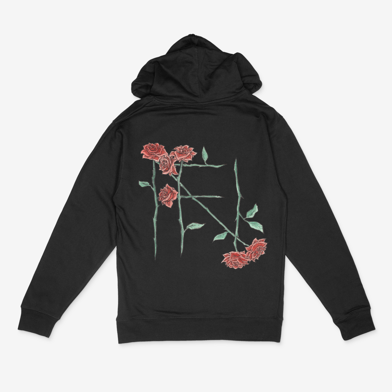 Pink rose hoodie mens shop